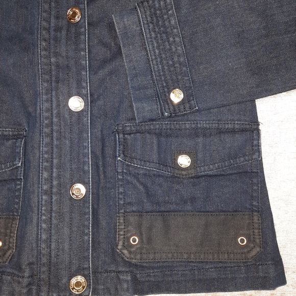 Lauren Jeans Co Ralph Lauren Blue Denim Snap/Zip Jacket SZ M - Picture 7 of 12